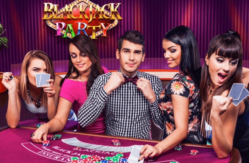 Evolution Gaming introduces BlackJack Party. A live dealer fun Blackjackl game that is available at all lice casinos with Evolution.