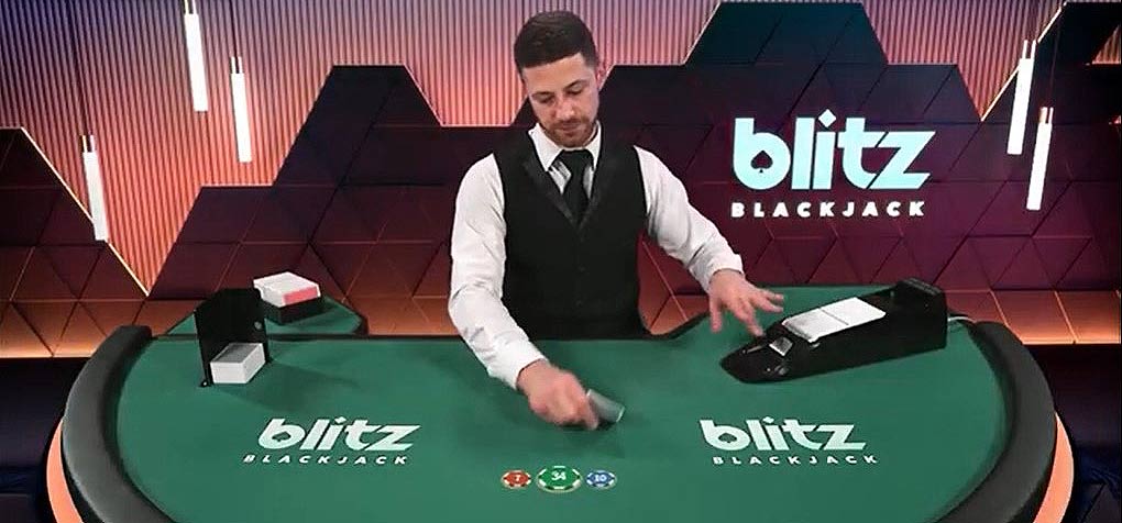 Live dealer at Blitz blackjack