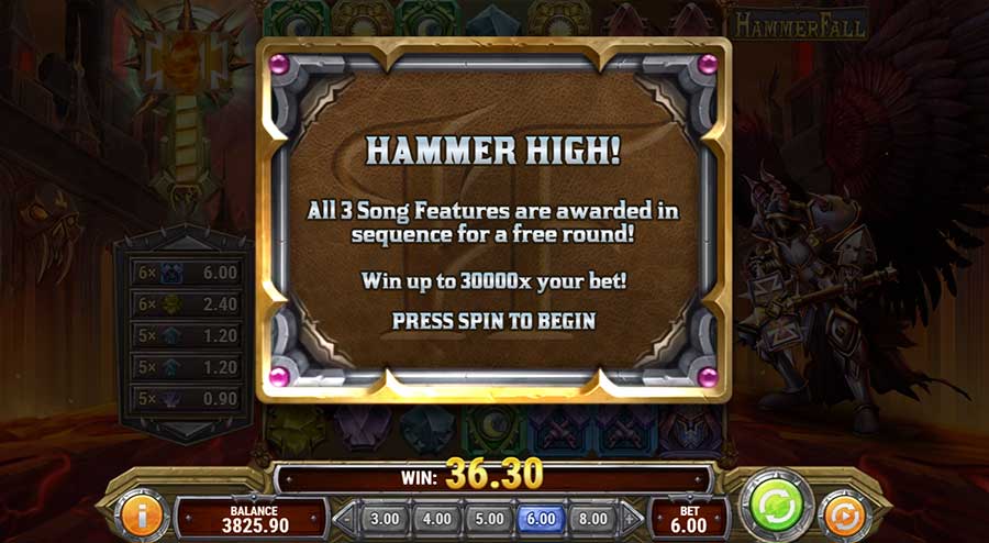 Hammerfall bonus: Hammer High!