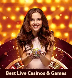 Image with a live dealer and Best Live Casinos & Games reviewed by Brazilcasinohub.com
