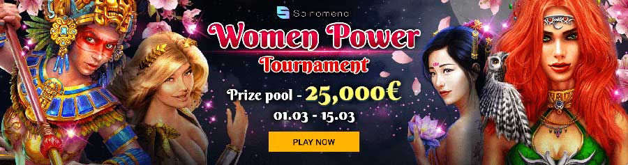 Women Power Tournament - Spinomenal slots Womens day