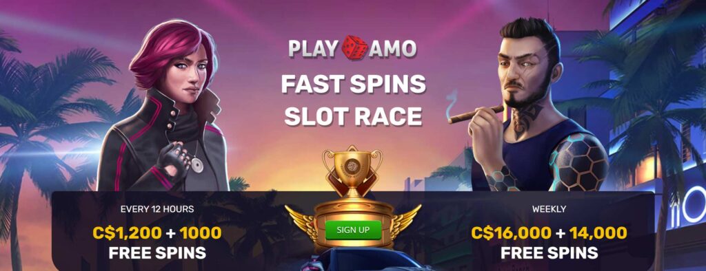 Join the Fast Spins Slot Race at Playamo Casino