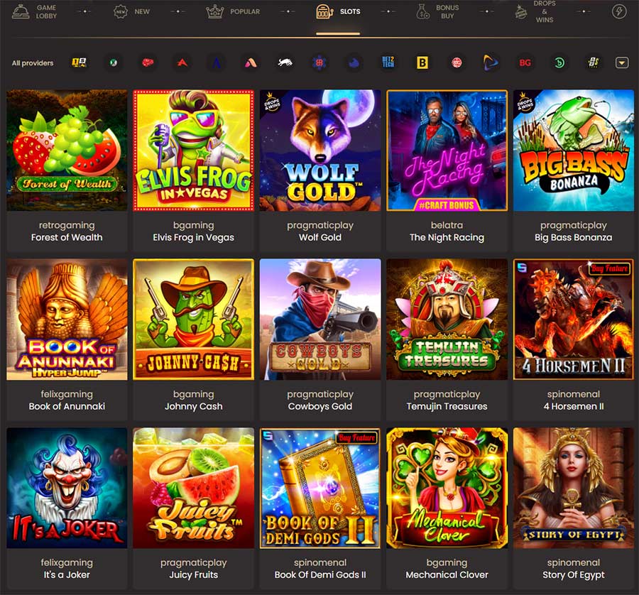 All the casino games that can be played in Brazil at this online casino
