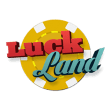 logo for the luckland casino review
