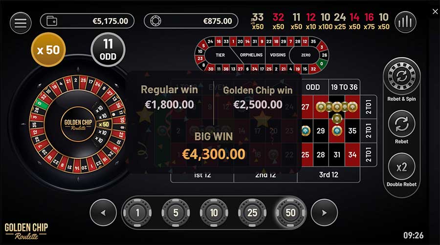 Fibonacci Roulette Strategy in action with big bets