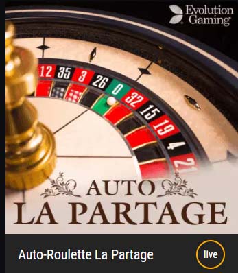 Auto La Partage Roulette by Evolution Gaming