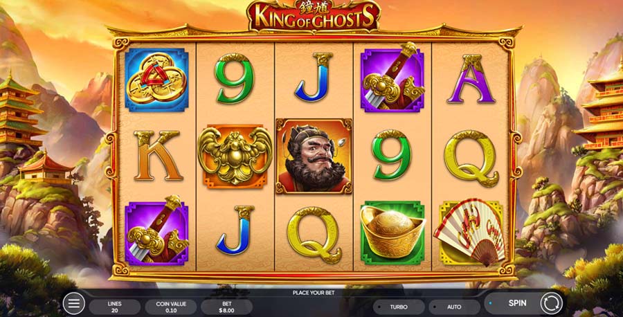 King of Ghosts slot theme and layout