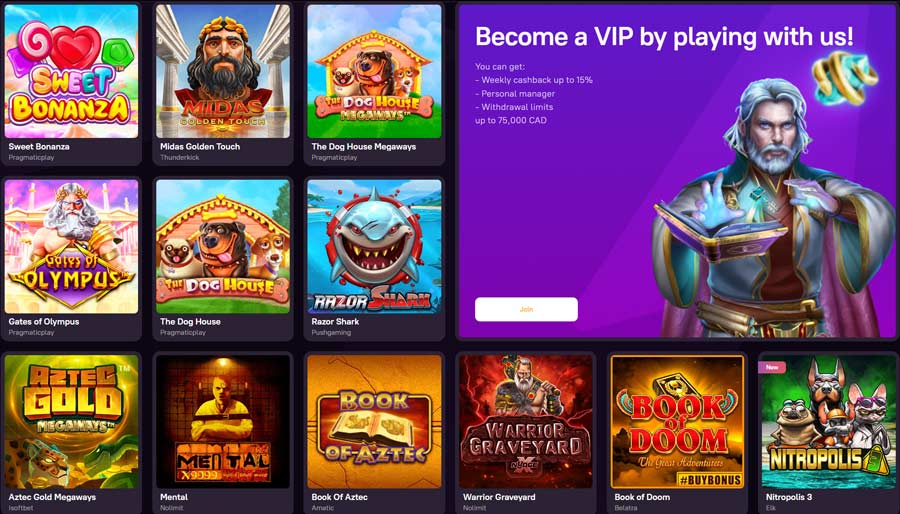 Zoome Casino - Slot games